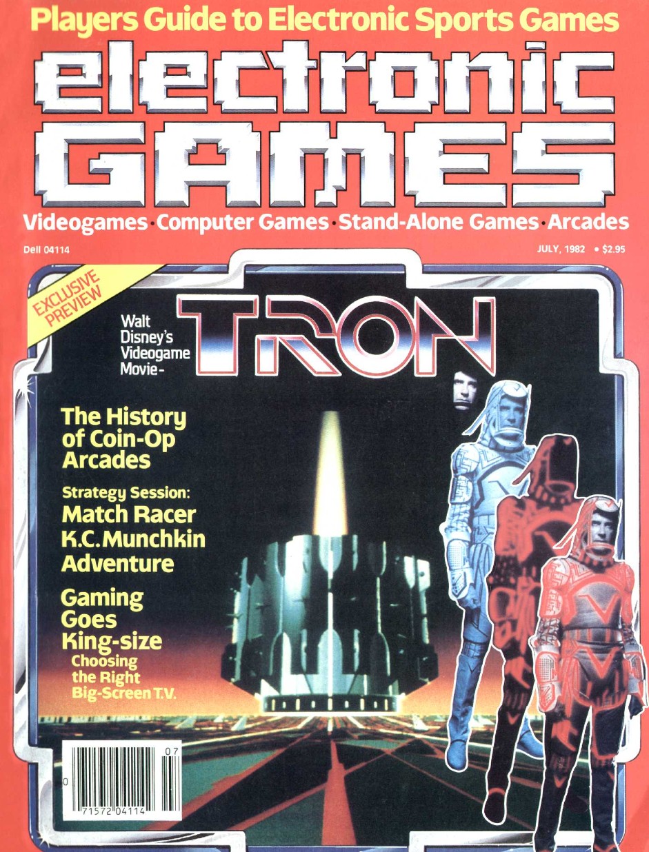 Reconstructed cover image for Electronic Games, October 1982.